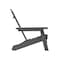 Flash Furniture Gray Adirondack Patio Chair with Cupholder LE-HMP-1044-10-GY-GG - alternate 5